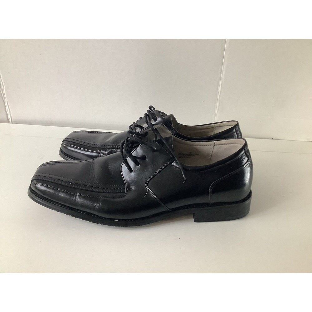 Stacy Adams Corrado Black Square Toe Dress Shoes 41071-001 Boys Size 12